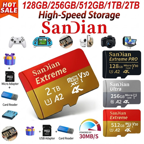 Carte mémoire micro 2to - carte, tf/sd